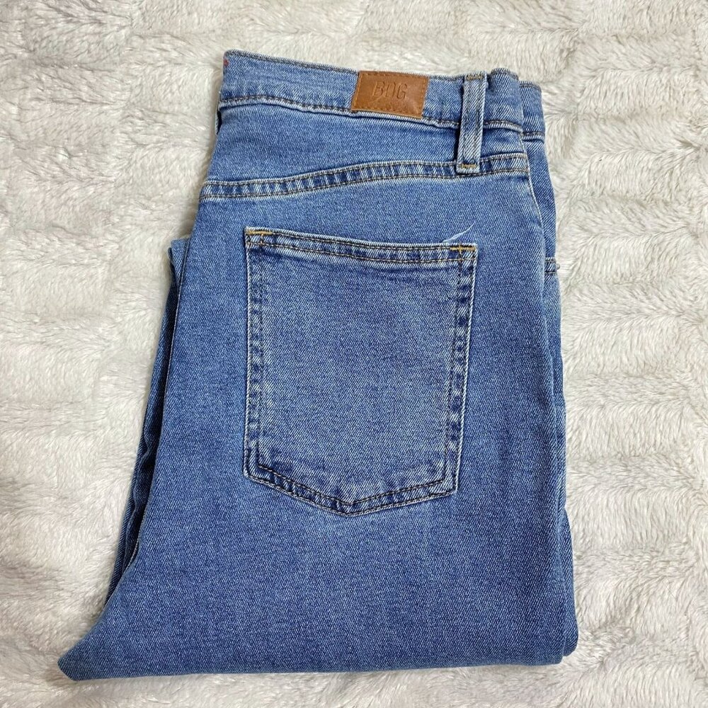 BDG Urban Outfitters Blue Cotton Stretch Hi-Rise Girlfriend Jeans Size 30 women